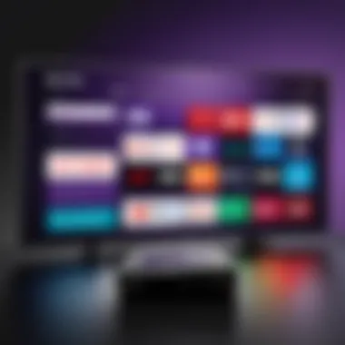 User interface of the Roku streaming platform