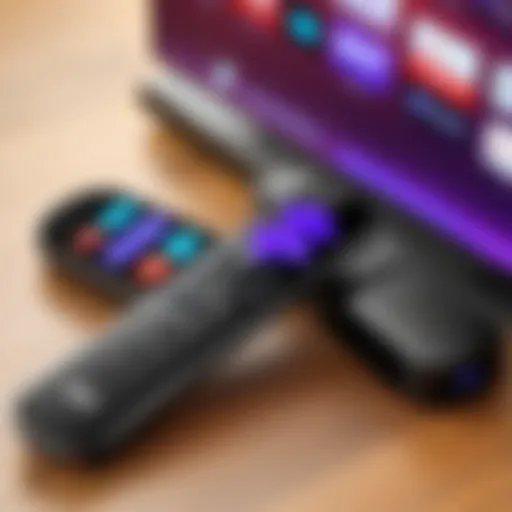 Portable Roku Stick with TV remote