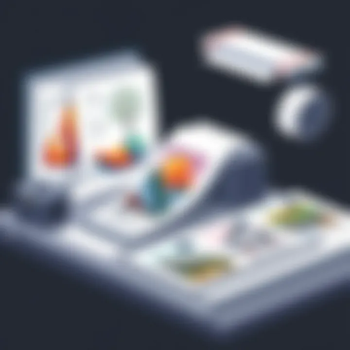 Compatible Printing Materials Display of various printing materials compatible with art prints