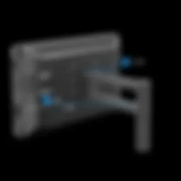 Detailed view of Ram Mount VESA system showcasing its robust design