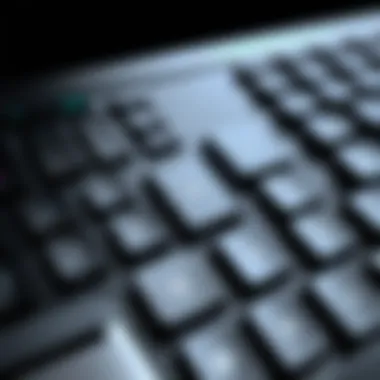 Close-up of keys on the Smart Connect Keyboard for iPad Pro