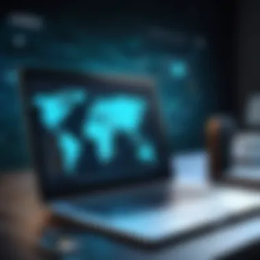 Secure Data Transmission Visualizing secure data transmission via a VPN