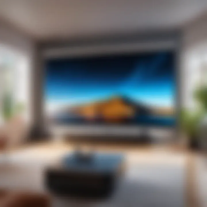 Display of high-resolution images projected on a screen