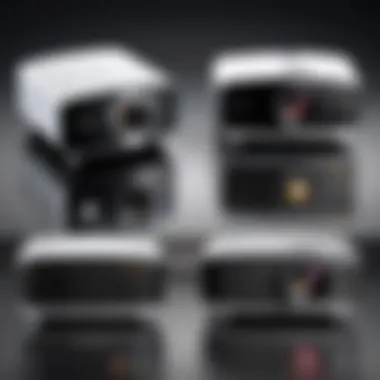 Projector Model Comparison Comparison chart of different digital projector models
