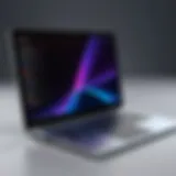 Sleek touch screen laptop design showcasing innovative technology