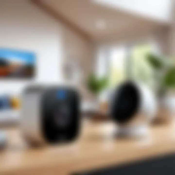 An illustration of the Kami Home Camera seamlessly integrating with various smart home devices.