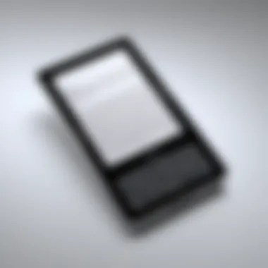 Sleek Design of the Kindle Device An overview of the Kindle device showcasing its sleek design