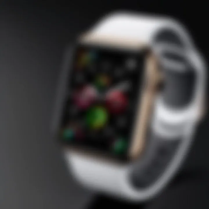 Sleek design of the latest Apple Watch series showcasing its modern aesthetics.