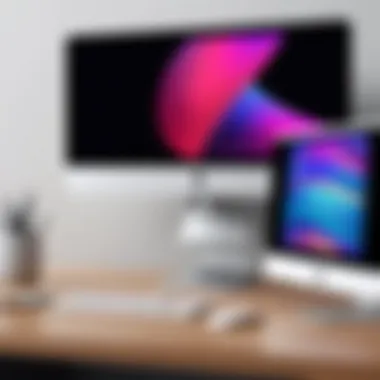 Different configurations of the new iMac illustrating versatility.