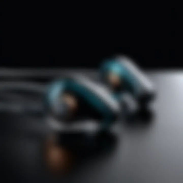 Premium earphones showcasing sleek design and advanced technology