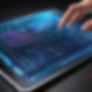 Technological Advancements in Touch Screen Displays Graph showing technological advancements in touch screen displays
