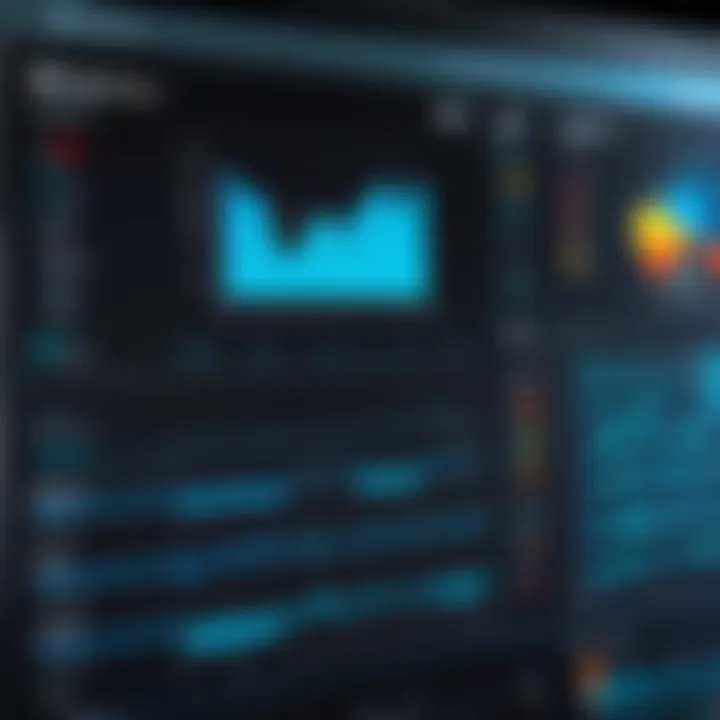 An analytical graph comparing performance benchmarks of various monitor models.