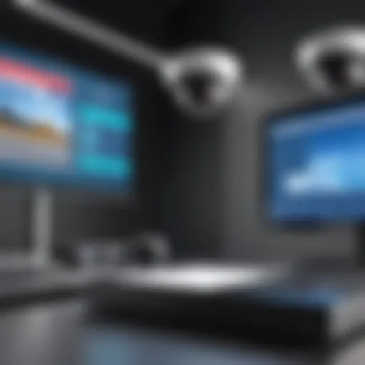 Wireless camera setup in a professional environment