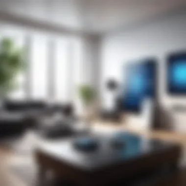 Future of Smart Technology A futuristic scene depicting emerging trends in smart technology