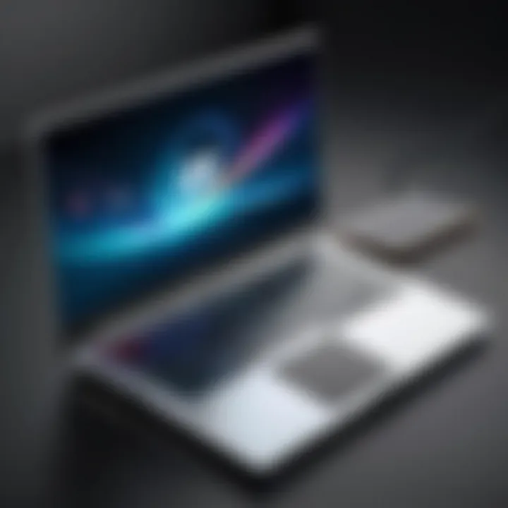 Illustration depicting the portability advantages of gaming laptops