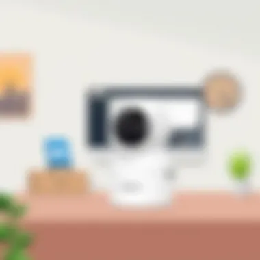 Geeni Camera in Home Security Context Geeni Camera in a home security setup