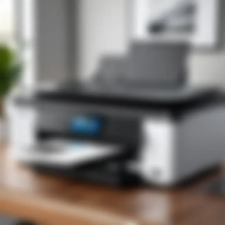 A modern high capacity home printer with sleek design