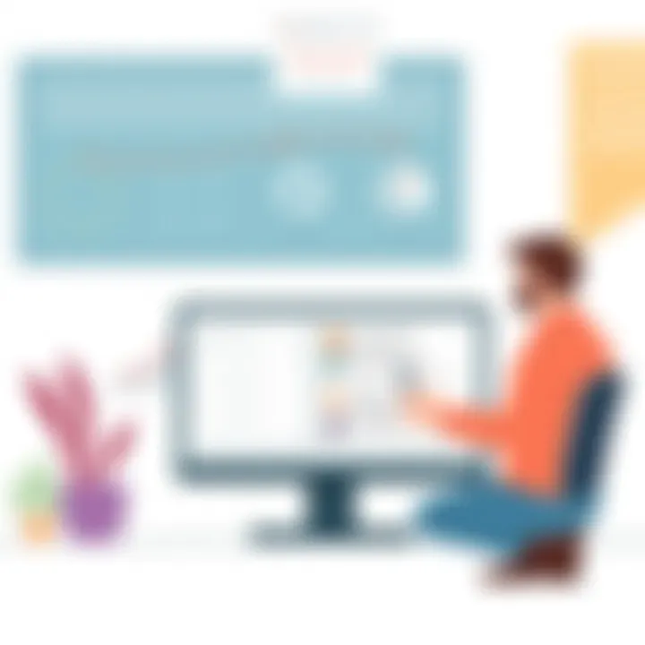 Customer reviewing feedback on HVAC service providers