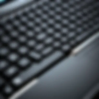 Close-up of HP Pavilion Laptop keyboard and touchpad