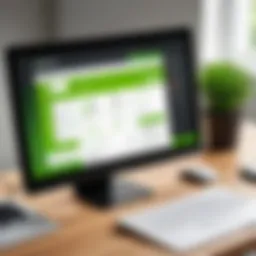 User interface of H&R Block Premium Tax Software showcasing features