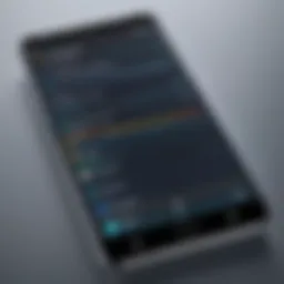 High-performance smartphone showcasing advanced features
