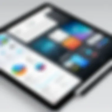 iPad Features Overview Close-up of iPad features and specifications