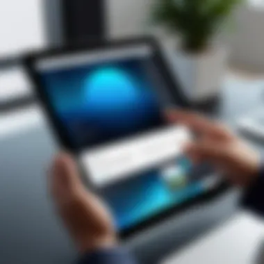 iPad in Professional Use Professional using an iPad for work