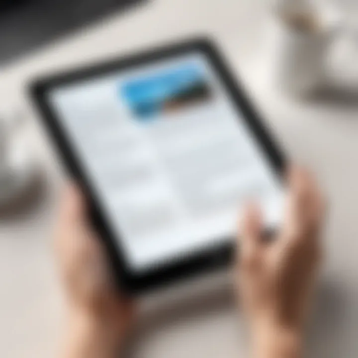 Installation screen of the Kindle app on a Samsung tablet with step-by-step instructions