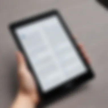 Kindle App User Interface on Samsung Tablets User interface of the Kindle app on a Samsung tablet showcasing reading features