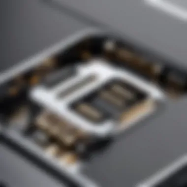 Detailed view of the old iPhone connector highlighting its pins and design features