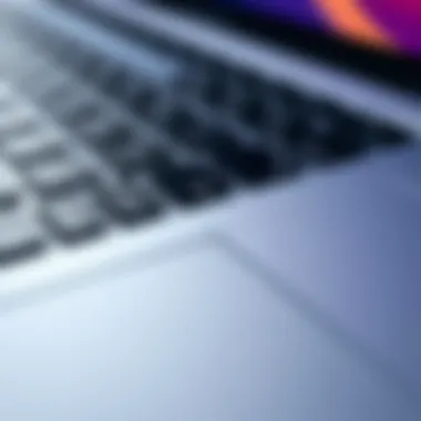 Keyboard and Trackpad Features of MacBook Pro 13 (2015) Close-up of the MacBook Pro 13 2015 keyboard and trackpad