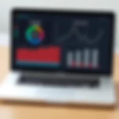 Performance Benchmarks of MacBook Pro 13 (2015) Performance metrics displayed on screen emphasizing processing power