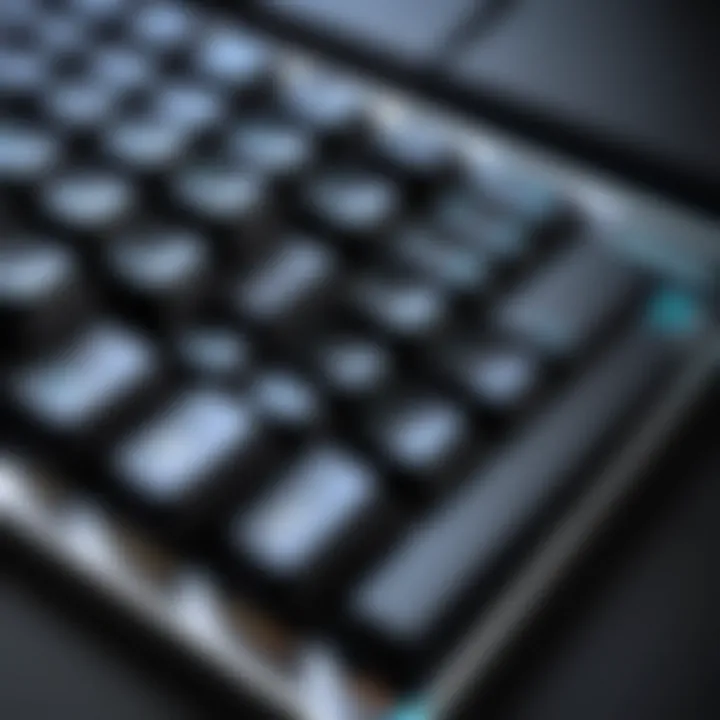 User interacting with a TKL gaming keyboard during gameplay.