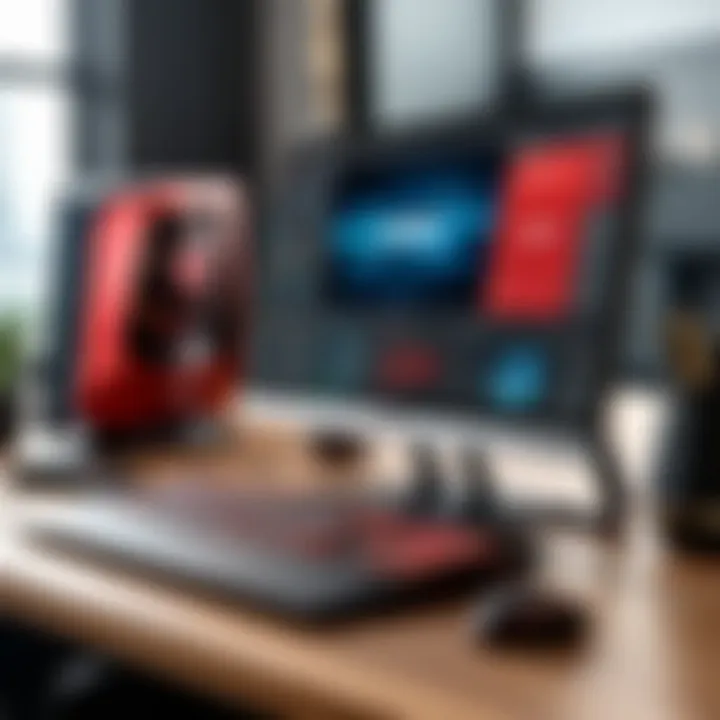 MSI Prestige Evo in a professional workspace setting to illustrate its suitability for creatives