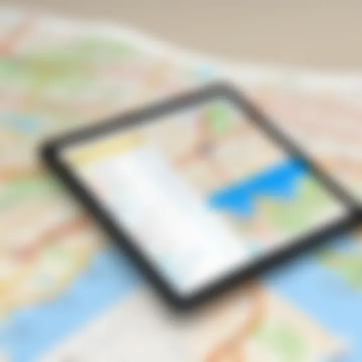 A comparison chart showcasing advantages of alternative navigation apps over traditional maps