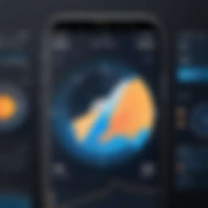 A graphical representation of user demographics for different navigation applications