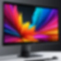 High-resolution display showcasing vibrant colors and clarity