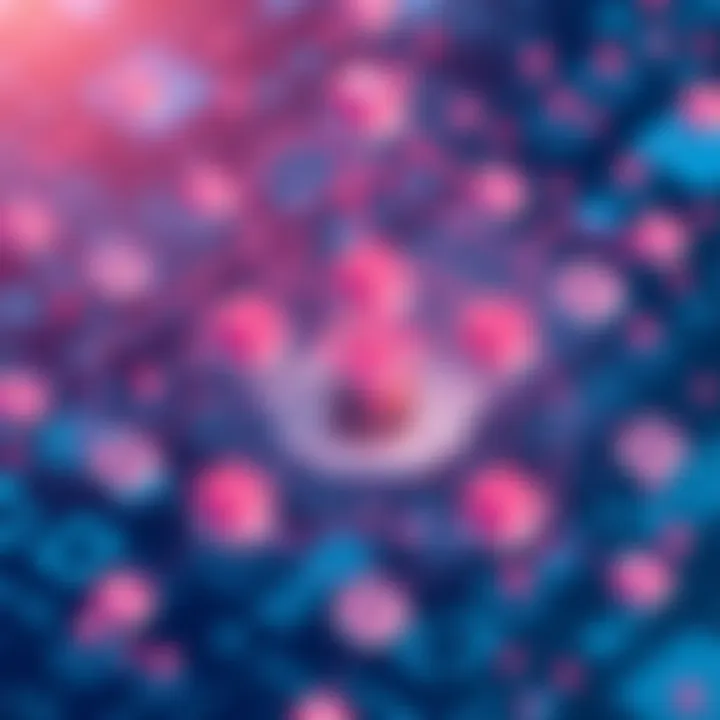 Visual Representation of Network Mesh Architecture Illustration of network mesh architecture showcasing interconnected nodes