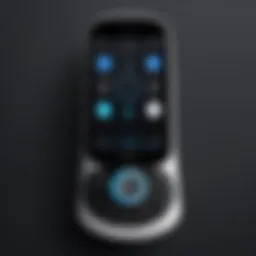 Ooma Handset front view showcasing the design and display