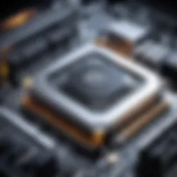 High-performance CPU showcased with cooling solution