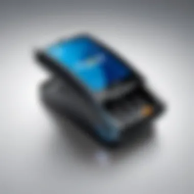 Illustration of PayPal Mobile Card Reader in a business environment