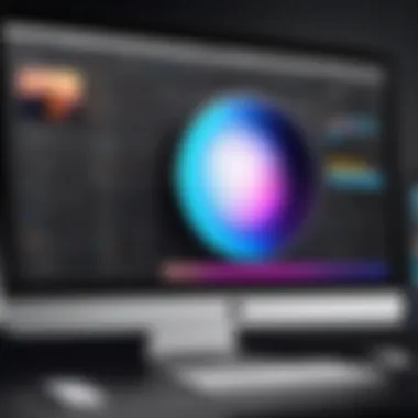 User interface of a renowned photo editing application