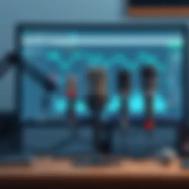 Professional Microphone Setup for Superior Sound Showcasing multiple external microphones in a professional setup