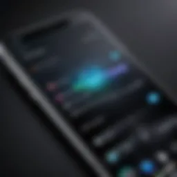 iPhone screen recording interface