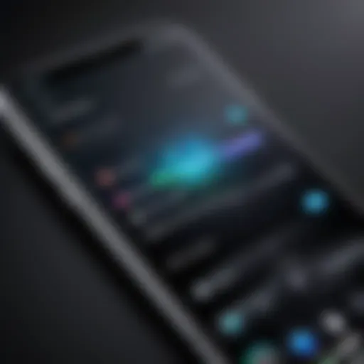 iPhone screen recording interface