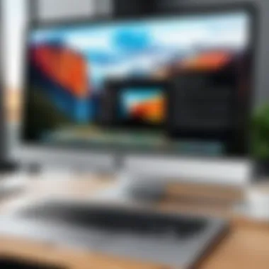 Seamless Windows Integration on Mac A sleek MacBook displaying Windows interface through Parallels Desktop