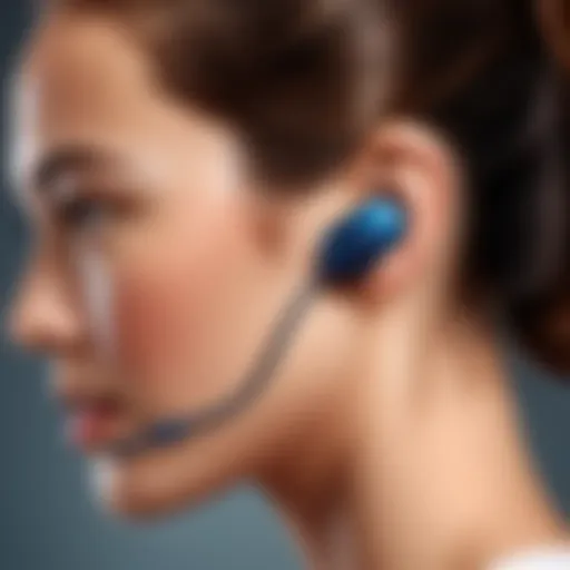 Samsung earpiece model showcasing advanced Bluetooth technology