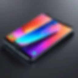 Samsung foldable phone display showcasing innovative design