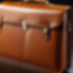 Elegant leather briefcase designed for the MacBook Pro 16