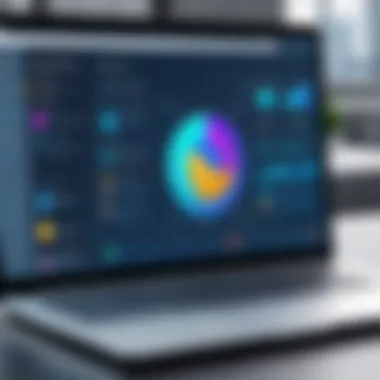 User-Friendly Interface of Modeling Application User-friendly interface of a modeling application on a laptop